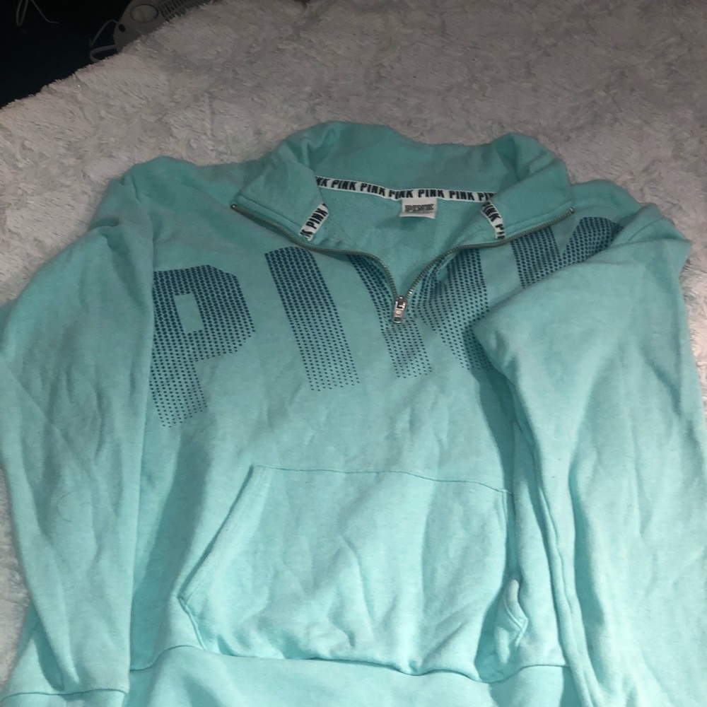 Blue Victoria Secret PINK Crew Neck
